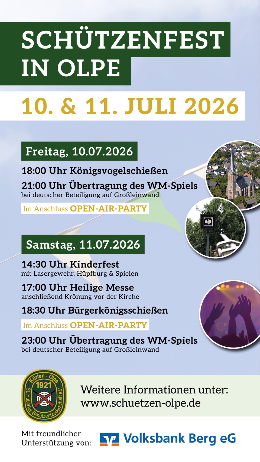Anzeige Schützenfest in Olpe